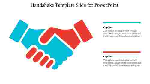 Handshake Template Slide for PowerPoint